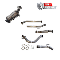 PERFORM-EX 3" STAINLESS STEEL TURBO BACK EXHAUST SYSTEM WITH DPF DUMMY FITS TOYOTA HILUX GUN126R 2.8L 4CYL 2015-ON - HOTDOG