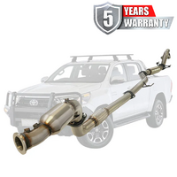 PERFORM-EX 3" TURBO BACK STAINLESS STEEL CAT/HOTDOG EXHAUST SYSTEM FITS TOYOTA HILUX GUN126R 2.8L 4CYL 2015-ON