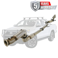 PERFORM-EX 3" TURBO BACK STAINLESS STEEL WITH HOTDOG EXHAUST SYSTEM FITS TOYOTA HILUX GUN126R 2.8L 4CYL 2015-ON
