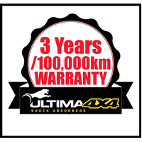 ULTIMA 4X4 NITRO GAS HEAVY DUTY FRONT SHOCKS FITS TOYOTA HIACE YH50R 1/1983-12/1983 (400460)
