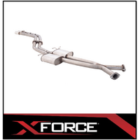 XFORCE TWIN 2.5" CATBACK 409 STAINLESS STEEL EXHAUST SYSTEM WITH STRAIGHT TAILPIPE REAR FITS HOLDEN STATESMAN WH WK WL V8 (E4-HV22-3-CBS)