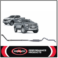 REDBACK 3" 409 STAINLESS STEEL TURBO BACK EXHAUST SYSTEM FITS MAZDA BT-50 UP UR 3.2L 5CYL 2011-2016