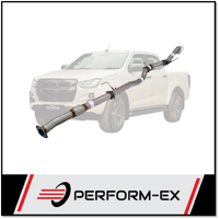 PERFORM-EX 3" STAINLESS STEEL DPF BACK WITH HOTDOG EXHAUST SYSTEM FITS ISUZU D-MAX RG 3.0L 4CYL 1/2020-ON