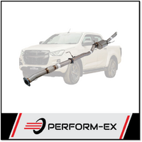PERFORM-EX 3" STAINLESS STEEL DPF BACK WITH MUFFLER EXHAUST SYSTEM FITS ISUZU D-MAX RG 3.0L 4CYL 1/2020-ON