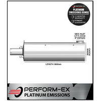 DIRECT FIT EMISSIONS MUFFLER (EURO 5) FITS KENWORTH K200 (ME-A052V133) DIRECT FIT EMISSIONS MUFFLER (EURO 5) FITS KENWORTH K200 (ME-A052V133)