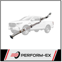 PERFORM-EX 3" STAINLESS STEEL DPF BACK WITH HOTDOG EXHAUST SYSTEM FITS MAZDA BT-50 RG 3.0L 4CYL 7/2020-ON