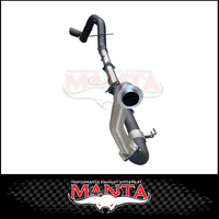 MANTA DPF BACK 4" INTO 5" EXHAUST SYSTEM FITS CHEVROLET SILVERADO 2500 HD LTZ 6.6L TD V8 - PIPE ONLY (SSMKCH0028)