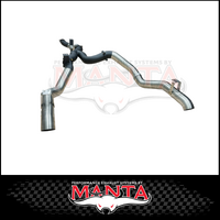 MANTA TWIN 4" STAINLESS STEEL DPF BACK EXHAUST SYSTEM FITS TOYOTA LANDCRUISER VDJ79R 4.5L V8 2016-2025 - PIPE ONLY (SSMKTY0220)