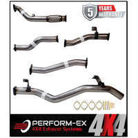 PERFORM-EX 3" STAINLESS STEEL PIPE ONLY TURBO BACK EXHAUST SYSTEM FITS TOYOTA LANDCRUISER VDJ79R DUAL CAB 2012-2016 (TY214-POSS)