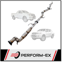 PERFORM-EX 3" STAINLESS STEEL CAT/HOTDOG TURBO BACK EXHAUST SYSTEM FITS TOYOTA HILUX KUN26R 3.0L 4CYL 2005-2015