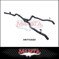 MANTA TWIN 3" DPF BACK EXHAUST SYSTEM FITS TOYOTA LANDCRUISER VDJ79R 4.5L V8 2016-2025 - PIPE ONLY (MKTY0134)