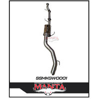 MANTA 3" STAINLESS STEEL CAT BACK EXHAUST SYSTEM FITS GWM TANK 300 2.0L 4CYL 2023-ON (SSMKGW0001)