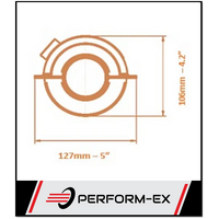 UNIVERSAL EURO 5 ROUND CAT CONVERTER - 2.25" (57MM) 400 CPSI WITH CENTRE O2 (SA5225R2C)