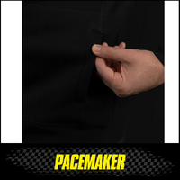 BLACK PACEMAKER HOODIE FEATURING 1972 FORD FALCON XA GT 2 DOOR HARD TOP IN LIME GREEN