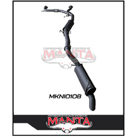MANTA 3" CAT BACK EXHAUST SYSTEM FITS NISSAN PATROL Y62 5.6L V8 2012-ON - LARGE MUFFLER (MKNI0074)