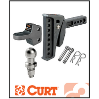 CURT REBELLION XD SHOCK DROP BALL MOUNT (50MM TOWBALL KIT)