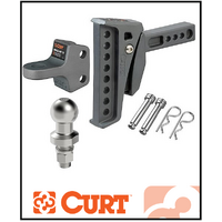 CURT REBELLION XD SHOCK DROP BALL MOUNT (70MM TOWBALL KIT)