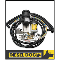 DIESEL DOG FUEL FILTER / CATCH CAN DUAL KIT FITS TOYOTA LANDCRUISER VDJ78R V8