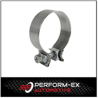 4" (101MM) STAINLESS STEEL EXHAUST PIPE CLAMP - ACCUSEAL SINGLE BOLT