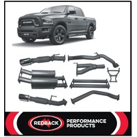 REDBACK TWIN 3" STAINLESS CAT BACK EXHAUST WITH MUFFLER FITS RAM 1500 DS 5.7L 2017-ON