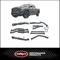 REDBACK TWIN 3" STAINLESS CAT BACK EXHAUST WITH MUFFLER FITS RAM 1500 DS 5.7L 2017-ON