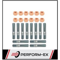 M8 X 1.25 EXHAUST MANIFOLD EXTRACTORS STUD & COPPER NUT KIT (47MM LONG)