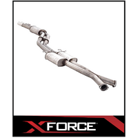 HOLDEN COMMODORE VT VX VY VZ V8 SEDAN TWIN 3" CATBACK XFORCE 409 STAINLESS STEEL EXHAUST SYSTEM 