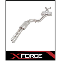 XFORCE TWIN 2 1/2" CATBACK 409 STAINLESS STEEL EXHAUST SYSTEM WITH MUFFLER REAR FITS HOLDEN COMMODORE VT VX VY VZ V8 SEDAN