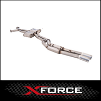 XFORCE TWIN 2.5" CATBACK 409 STAINLESS STEEL EXHAUST SYSTEM WITH HOTDOG REAR FITS HOLDEN STATESMAN WH WK WL V8 (E4-HV22-2-CBS)