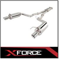 FORD MUSTANG GT 5.0L V8 XFORCE TWIN 3" STAINLESS STEEL CAT BACK EXHAUST SYSTEM WITH VAREX