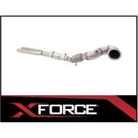 XFORCE 304 STAINLESS STEEL DUMP PIPE WITH CAT (4" TO 3") FITS AUDI RS3 8V HATCH 2015-2017