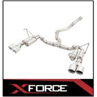 XFORCE 3" STAINLESS STEEL CATBACK EXHAUST SYSTEM FITS SUBARU WRX STI SEDAN 1/2014-ON (RACE SYSTEM)