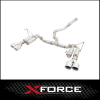 XFORCE 3" STAINLESS STEEL CATBACK EXHAUST SYSTEM FITS SUBARU WRX STI SEDAN 1/2014-ON (RACE SYSTEM)