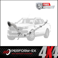 PERFORM-EX 3" STAINLESS STEEL CAT/HOTDOG TURBO BACK EXHAUST SYSTEM FITS FORD RANGER PX 3.2L 5CYL 2016-2022 (DPF DELETE)