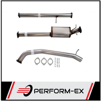 PERFORM-EX 3" STAINLESS STEEL DPF BACK EXHAUST WITH MUFFLER FITS FORD RANGER PX 3.2L TD 10/2016-5/2022