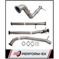 PERFORM-EX 3" STAINLESS STEEL TURBO BACK EXHAUST PIPE ONLY FITS FORD RANGER PX 3.2L TD 10/2016-5/2022