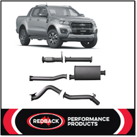 REDBACK 3" 409 STAINLESS STEEL DPF BACK EXHAUST SYSTEM WITH MUFFLER FITS FORD RANGER PX III 2.0L BI-TURBO 10/2018-5/2022