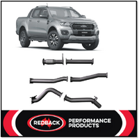 REDBACK 3" 409 STAINLESS STEEL DPF BACK EXHAUST SYSTEM WITH PIPE ONLY FITS FORD RANGER PX III 2.0L BI-TURBO 10/2018-5/2022