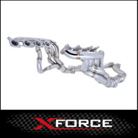 XFORCE STAINLESS STEEL HEADERS 1 7/8" & HIGH FLOW 3" METALLIC CATS FITS FORD MUSTANG GT 5.0L V8 8/2014-7/2017