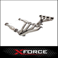 XFORCE STAINLESS STEEL HEADERS 1 3/4" & HI FLOW 2 1/2" METALLIC CATS FITS FORD FALCON BA BF XR8 5.4L 2003-2008
