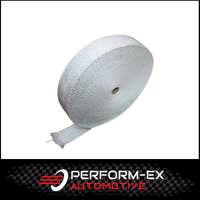 WHITE FIBRE GLASS HEAT TAPE (WRAP) - 2" (51MM) X 3MM X 30MTR ROLL (HT200R-30W3)