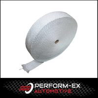WHITE FIBRE GLASS HEAT TAPE (WRAP) - 4" (101MM) X 3MM X 30MTR (HT400R-30W3)