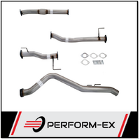 PERFORM-EX 3" STAINLESS STEEL DPF BACK PIPE ONLY EXHAUST SYSTEM FITS ISUZU D-MAX RG 3.0L 4CYL 1/2020-ON