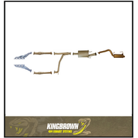 KING BROWN EXTRACTORS, CATS & 3" CATBACK EXHAUST SYSTEM FITS NISSAN PATROL Y62 5.6L V8 SERIES 1-3 2013-2016 (2 MUFFLER)