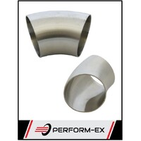 3" 76MM X 45 DEGREE MANDREL BEND 304 ULTI GRADE STAINLESS STEEL EXHAUST PIPE