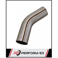 3" 76MM X 45° MANDREL BEND 409 STAINLESS STEEL EXHAUST PIPE