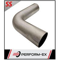 3" 76MM X 90° MANDREL BEND 409 STAINLESS STEEL EXHAUST PIPE