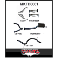 MANTA ENGINE BACK EXHAUST SYSTEM FITS FORD FALCON AU 5.0L V8 IRS SEDAN (MKFD0061)