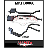 MANTA 2.5" DUAL CATBACK EXHAUST SYSTEM FITS FORD FALCON AU 5.0L V8 IRS SEDAN (MKFD0066)