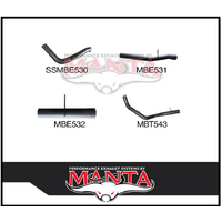 MANTA 4" TURBO BACK EXHAUST SYSTEM FITS FORD F250 7.3L V8 TD LWB 2003-2006 (MKFD0259)
